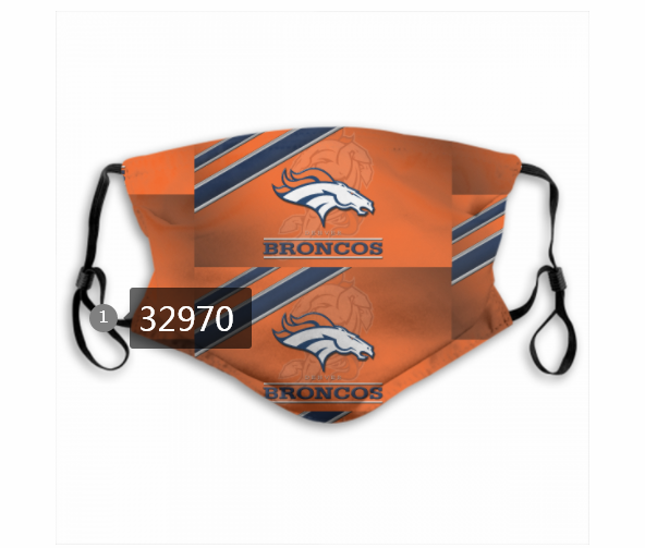 New 2021 NFL Denver Broncos 136 Dust mask with filter->nfl dust mask->Sports Accessory